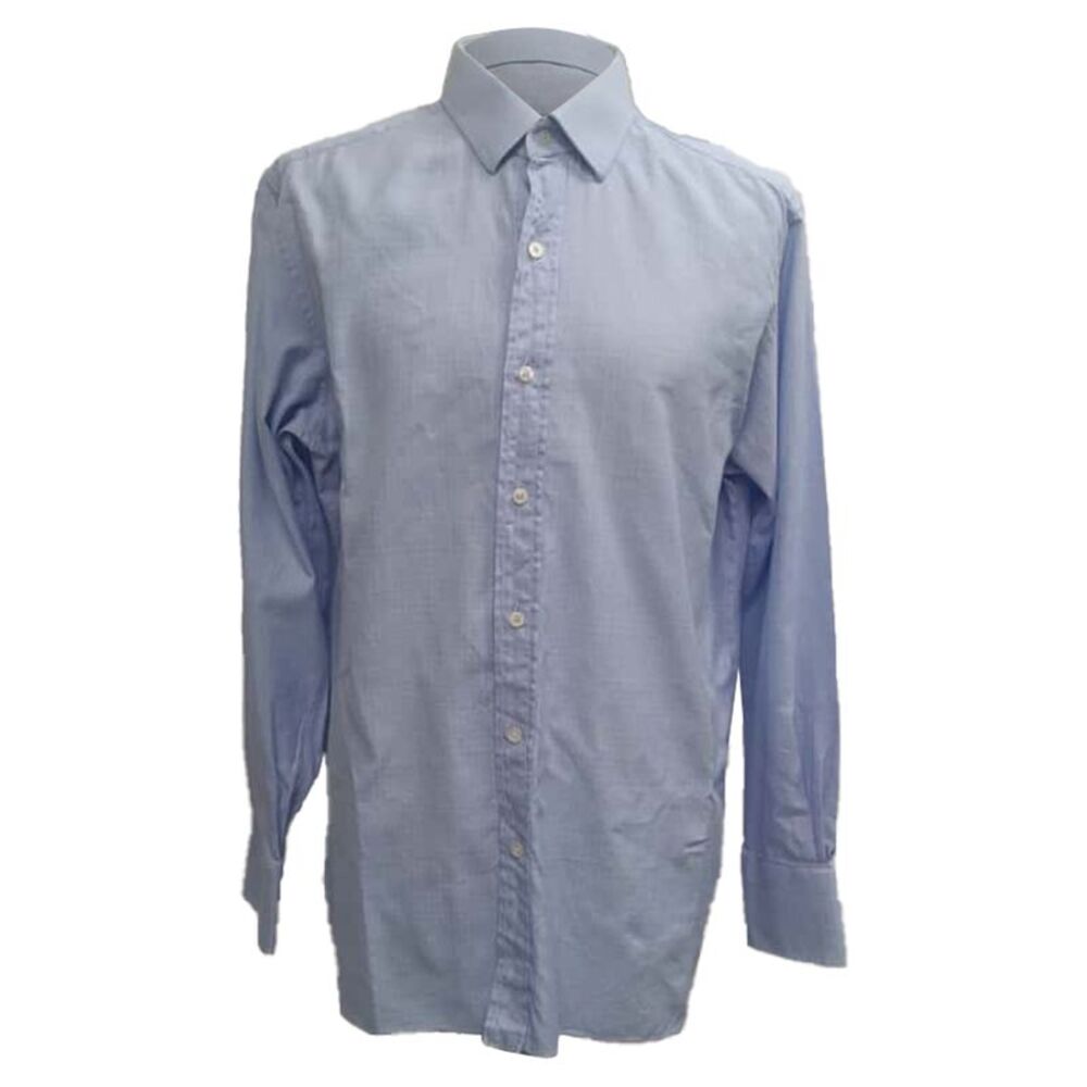Tom Ford Button Down Shirt In Light Blue Cotton